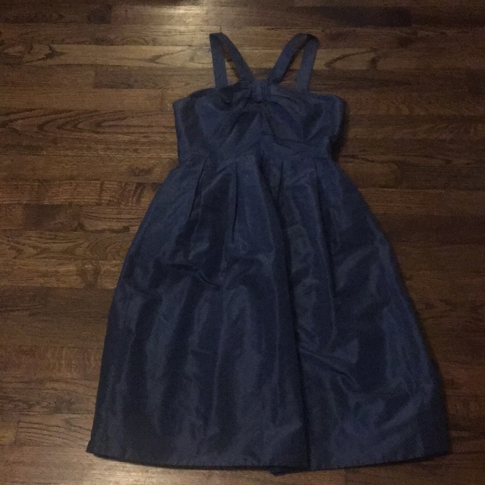 J. Crew. Navy size 0. Silk dress.